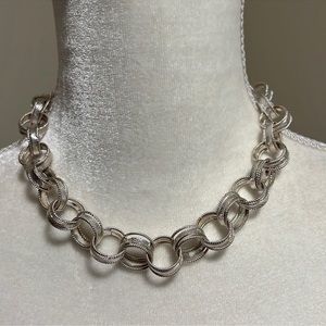 🩷 Costume Silver Linked Choker